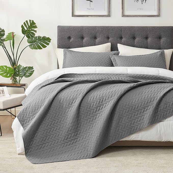Hansleep Grey Quilt Queen Size - Image 2