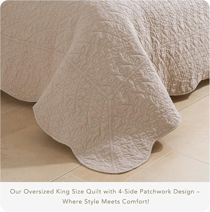 CozyTide Oversized King Bedspread 120"x120" - Image 9