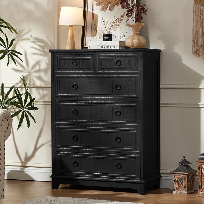 Joaxswe Farmhouse 6 Drawer Dresser - Image 11
