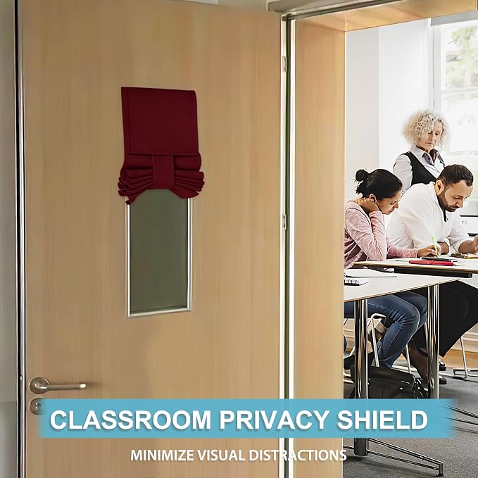 RYB HOME Classroom Door Window Cover, Room Darkening Block Views, Office Door - Image 3