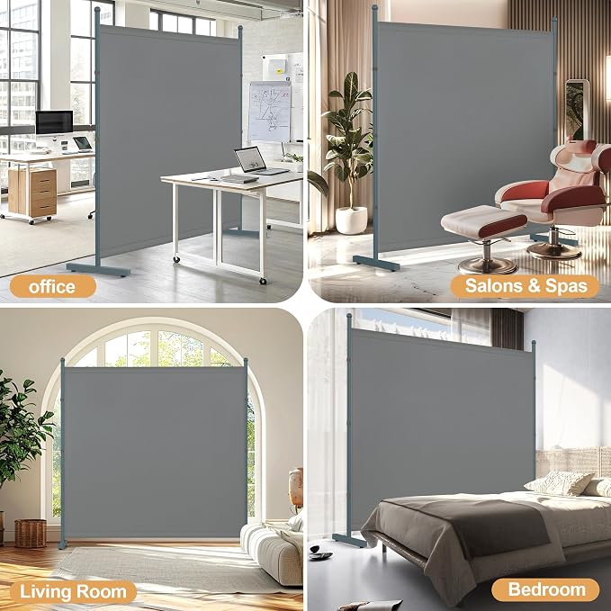 Room Divider Single Panel, 6FT Large Privacy Screen - Image 7