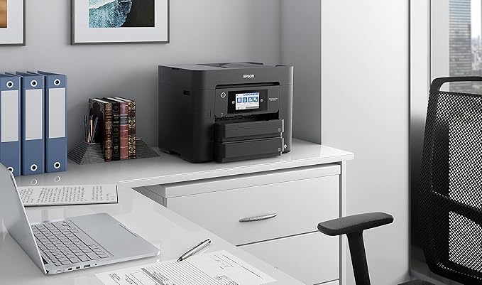 Epson Workforce Pro WF-4834 Wireless All-in-One Printer with Auto 2-Sided Print Copy, Scan and Fax, 50-Page ADF, 500-sheet Paper Capacity, 4.3' Color Touchscreen