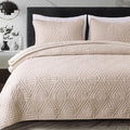 Whale Flotilla Soft Geometric Twin Quilt Set by WHALEFLOTILLA