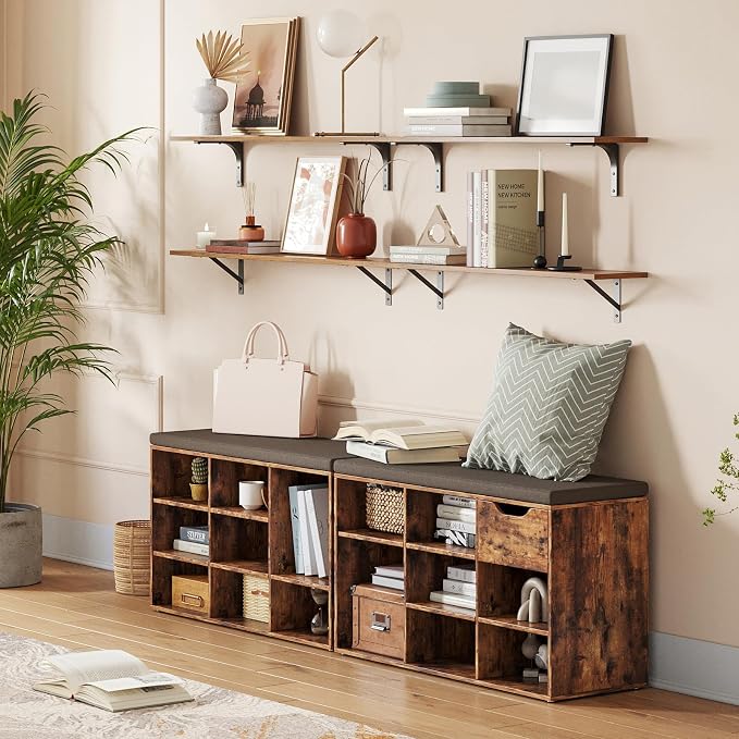 Long Wall Shelves, 31.5" Wall Mounted Shelves - Image 2