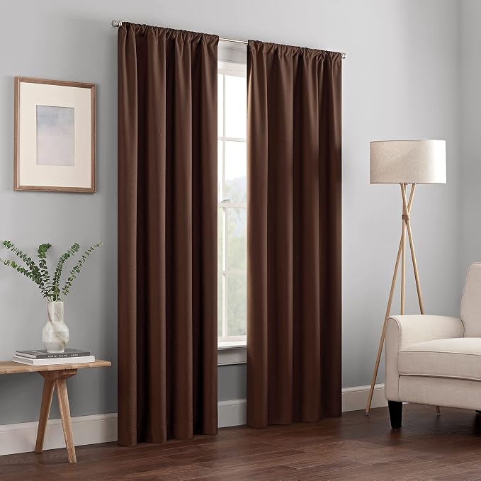 Eclipse Kendall Blackout Rod Pocket Curtain by EclipseCurtains