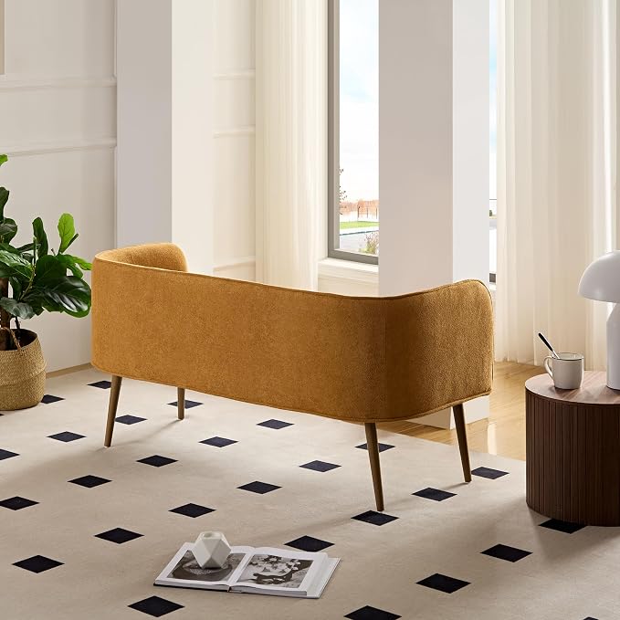Bedroom Bench with Low Back, Inside Metal Frame, Extra Seat - Image 6