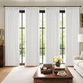 MIULEE Pinch Pleated 100% Blackout Curtains 40"x108" Long White 4 Panel Set | by MIULEE