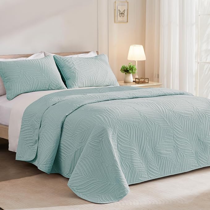 Exclusivo Mezcla California King Quilt Bedding Set, Microfiber Bedspreads | - Image 2