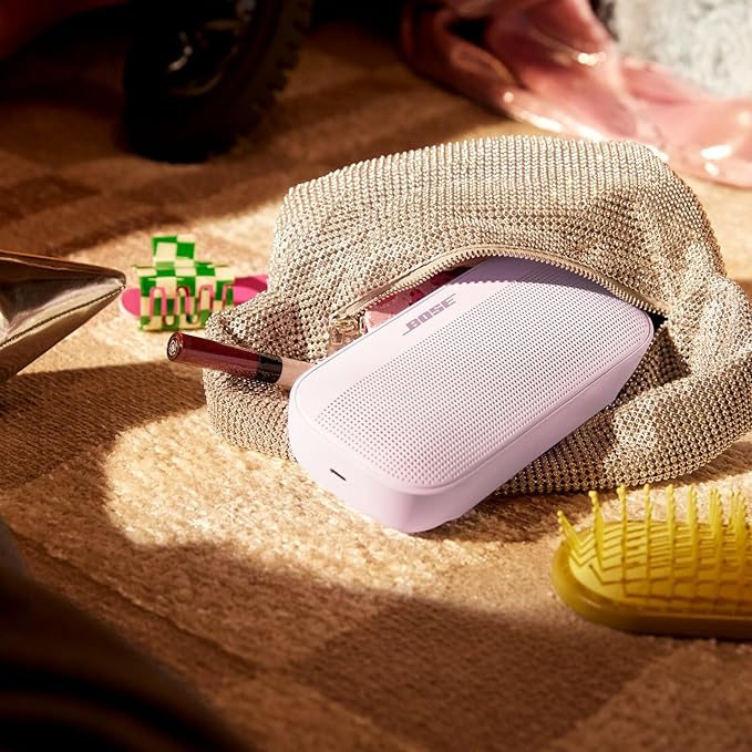Bose SoundLink Flex Bluetooth Speaker (2nd Gen) - Portable Outdoor Speaker with Hi-Fi Audio, Waterproof and Dustproof, USB-C, Up to 12 Hours Battery Life, Petal Pink - Limited Edition Color