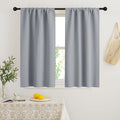 RYB HOME Blackout French Door Window Curtain Coverings, Rod Pocket | Thermal by RYBHOME