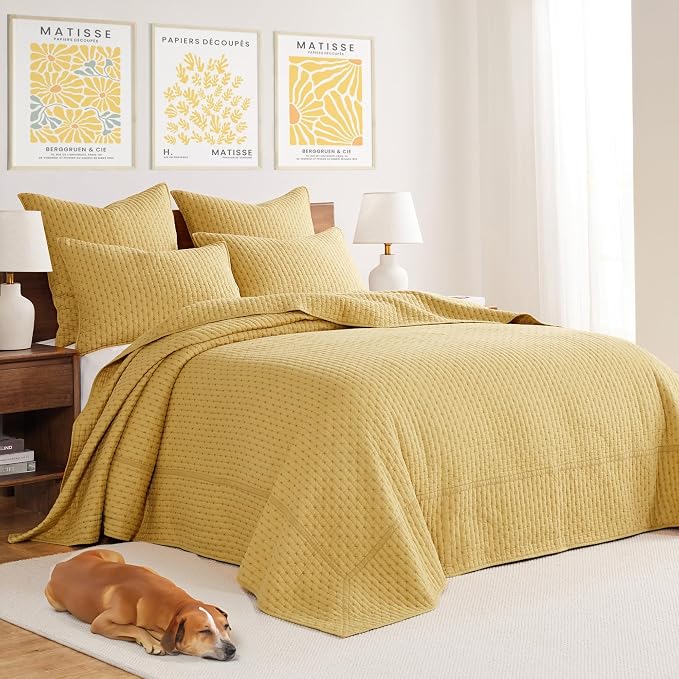 Levtex Home Cross Stitch Reversible King Bedspread Set - Image 2