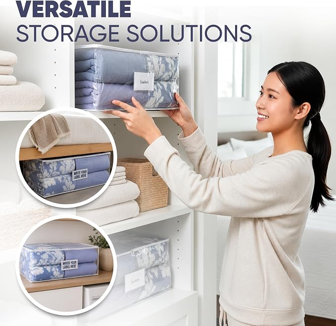 Masirs Clear Blanket Storage Bag - Image 4