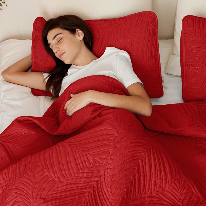 Exclusivo Mezcla California King Quilt Bedding Set, Microfiber Bedspreads | - Image 4