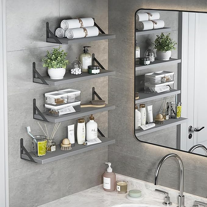 YGEOMER 4 Different Sizes Floating Shelves - Image 7