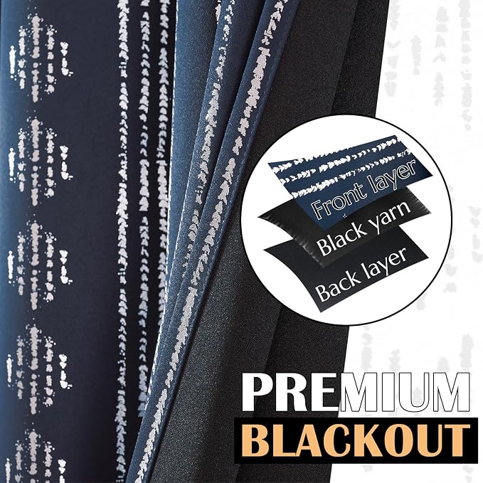 jinchan Boho Blackout Curtains 84 Inches Long - Image 4