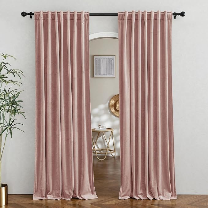 RYB HOME Velvet Room Divider Curtains by RYBHOME