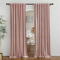 RYB HOME Dusty Pink Velvet Curtains by RYBHOME