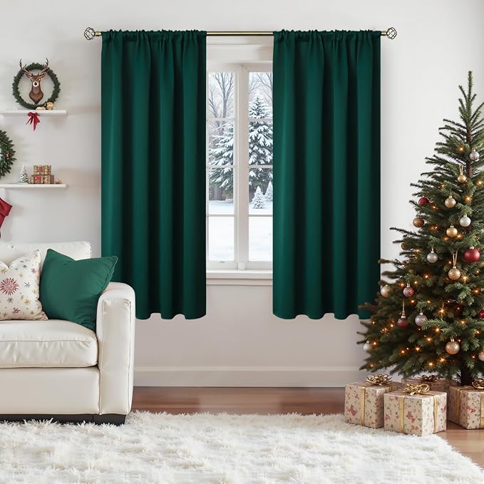 BGment Emerald Green Blackout Curtains - Image 4
