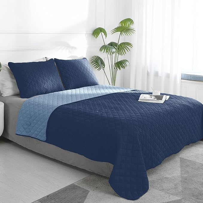 Easy-Going Twin Size Reversible Quilt Set by Easy-Going