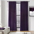 Royal Purple Blackout Curtains for Bedroom by DONREN