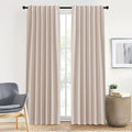 NICETOWN Pink Chenille Room Darkening Thermal Insulated Curtains 84 Inch Long by NICETOWN