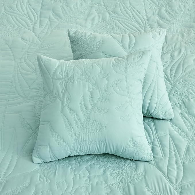 HZ & HY Oversized King Bedspreads 128x120, Seaglass | Extra Wide Coverage - Image 8