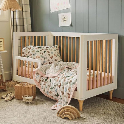 Little Unicorn Toddler Bedding 3-Piece Set | Super Soft & Breathable Muslin Fabric | for Convertible Cribs & Toddler Beds (Butterflies)