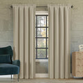 Sun Zero Oslo Theater Grade Extreme 100% Blackout Rod Pocket Curtain Panel by SunZero%E2%84%A2