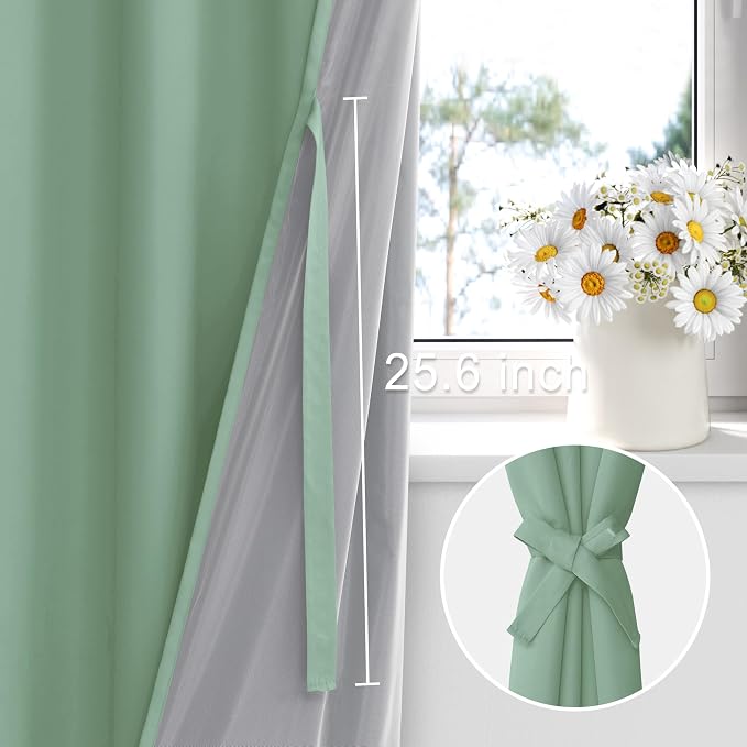 XWZO 100% Blackout Curtain Panels - Image 3