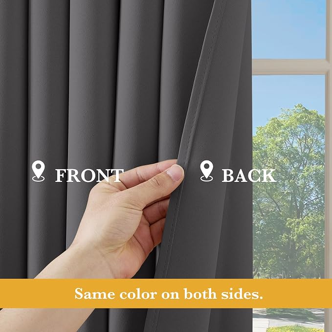 RYB HOME Blackout Thermal Insulated Curtain - Image 5