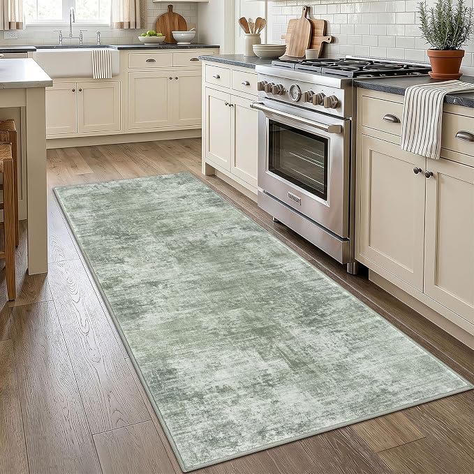 Abstract Runner Rug 3x7 Ft Washable Runners - Image 2