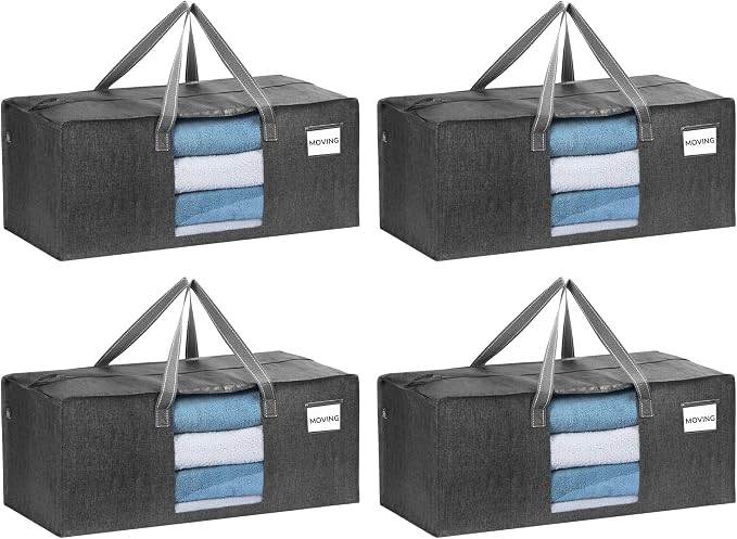 VENO Heavy Duty Moving Bags, Storage Bags, 4 Pack | Packing Supplies, by Veno