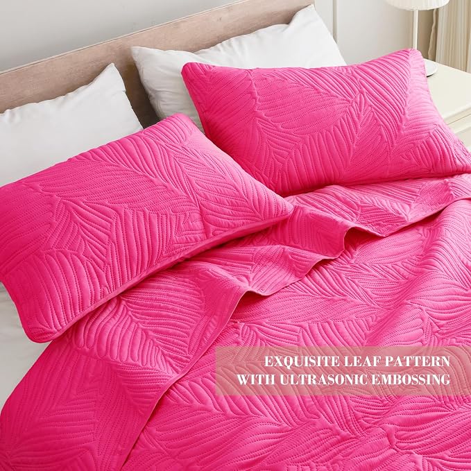 Exclusivo Mezcla 3-Piece King Quilt Bedding Set, Soft Microfiber Bedspreads | - Image 3