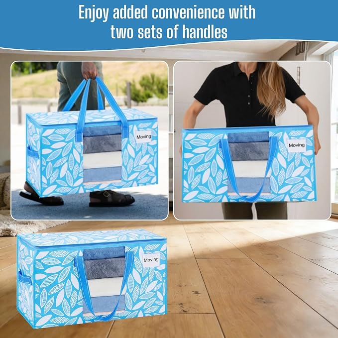 VENO Moving Bags, Wide Open Top, Spring Breeze, 6 Pack | Moving boxes - Image 5
