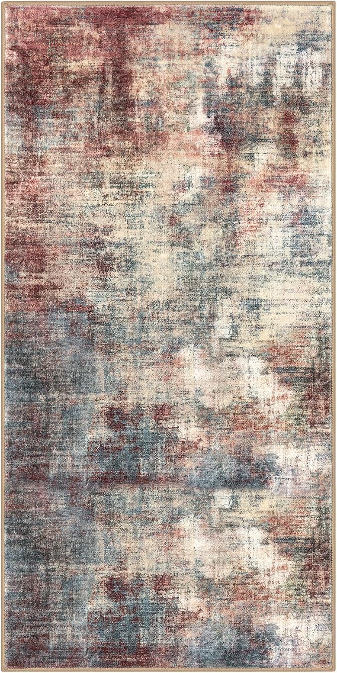 Abstract Runner Rug 3x6 Ft Washable Runners - Image 10