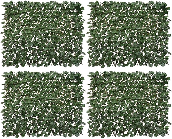 Expandable Faux Ivy Fence Privacy Screen by Unknown