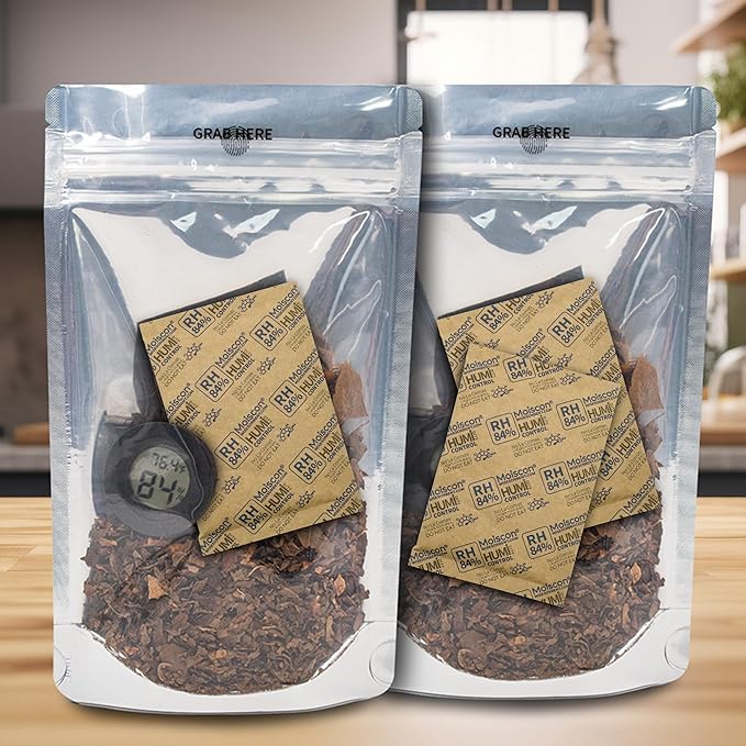 Wisesorb 84% Two-Way Humidity Control Packs for Storing 1 lb – Size 60 – 90 Pack – Seasoning Packets Moisture Control Packets Individually Wrapped, Humidifier Packs for Season Wood Humidifier Boxes