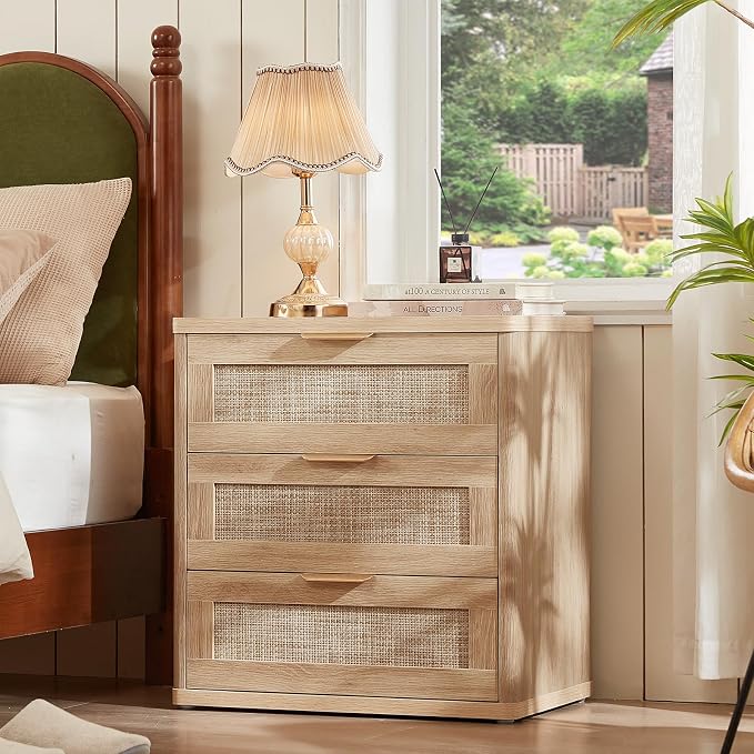 LEYAOYAO Rattan 23" Nightstands - Image 2