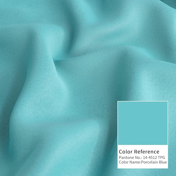 BGment Aqua Curtains 63 Inch Length - Image 8