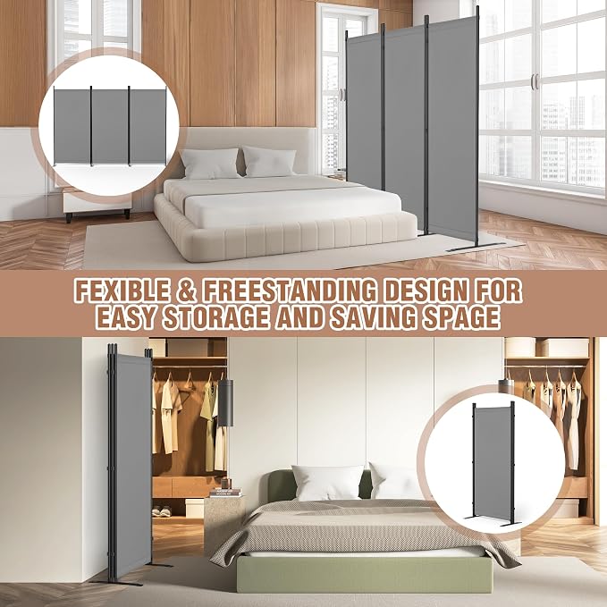 Room Divider 6FT Folding Privacy Screen - Image 5