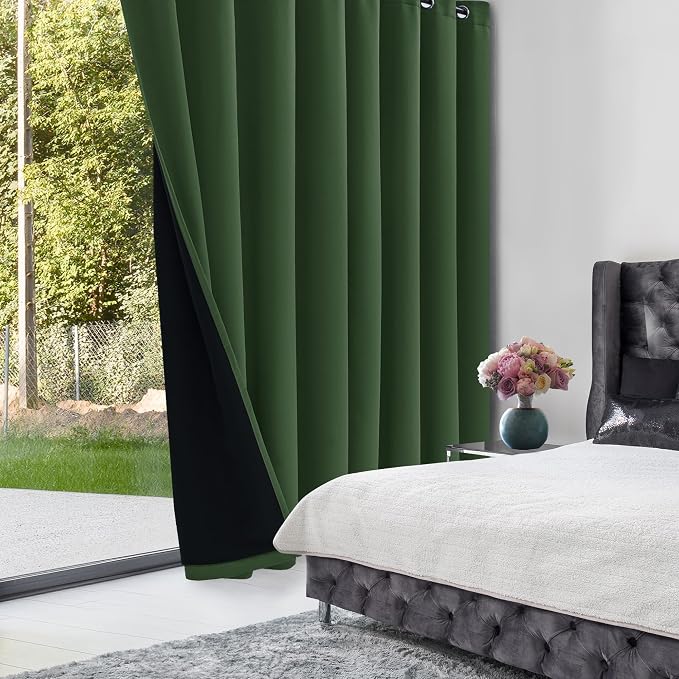 Deconovo 100% Blackout Curtains, Thermal Insulated Window Drapes, Noise - Image 2