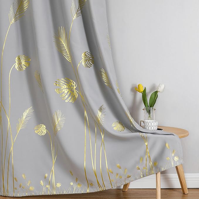 Light Grey Blackout Curtains 108 Inches Long, Light Blocking Thermal Insulated - Image 7