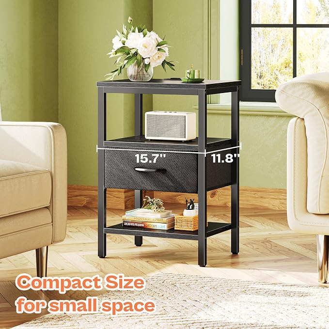 SUPERJARE Nightstand Set of 2 - Image 6
