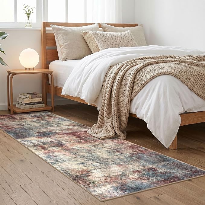 Abstract Runner Rug 2x6 Ft Washable Runners - Image 9