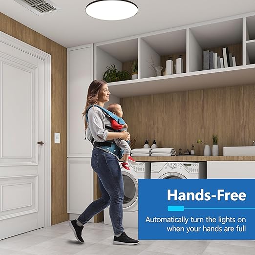 LIDER Humidity Sensor Switch and Motion Sensor Light Switch, PIR Sensor, Humidity Detection, Occupancy/Vacancy, No Neutral Required, ¼ HP, 1-Pole, UL Listed, White, Wall Plate Included