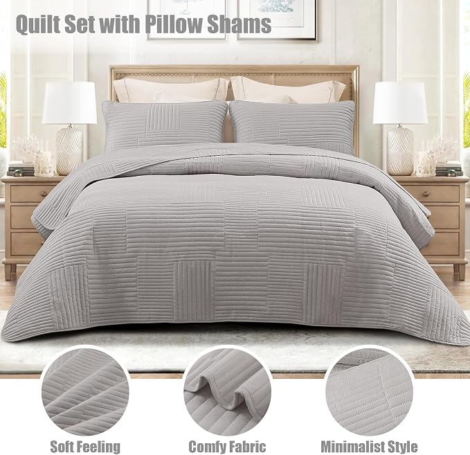 Whale Flotilla Ultra Soft Queen Quilt Bedding Set, Lightweight - Image 2