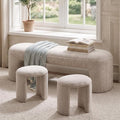 53" Chenille End of Bed Bench Set by CHICAURA