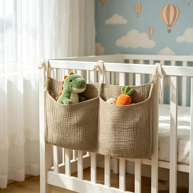 Bedside hanging bag for storing baby milk bottles and blankets - Image 5