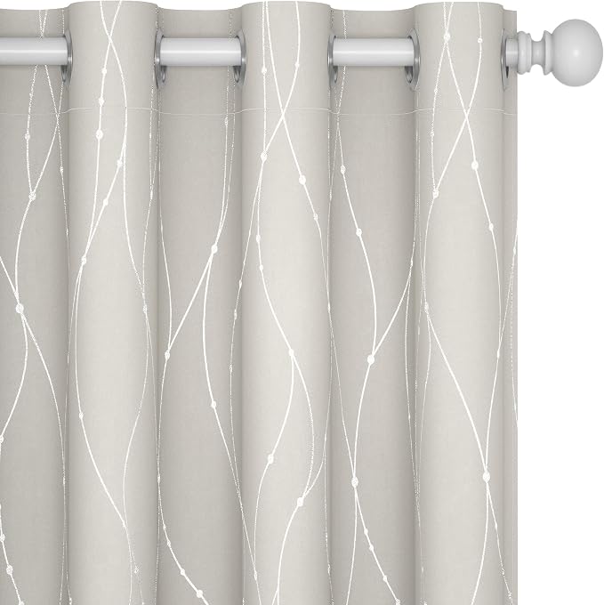 Deconovo Living Room Curtains 108 Inch Long, Thermal Insulated, Room Darkening by Unknown