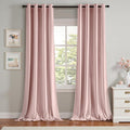 MIULEE Velvet Curtains Light Pink 52 x 108 Inch Length Set of 2 | Extra Long by MIULEE